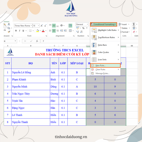 Ẩn số 0 trong Excel